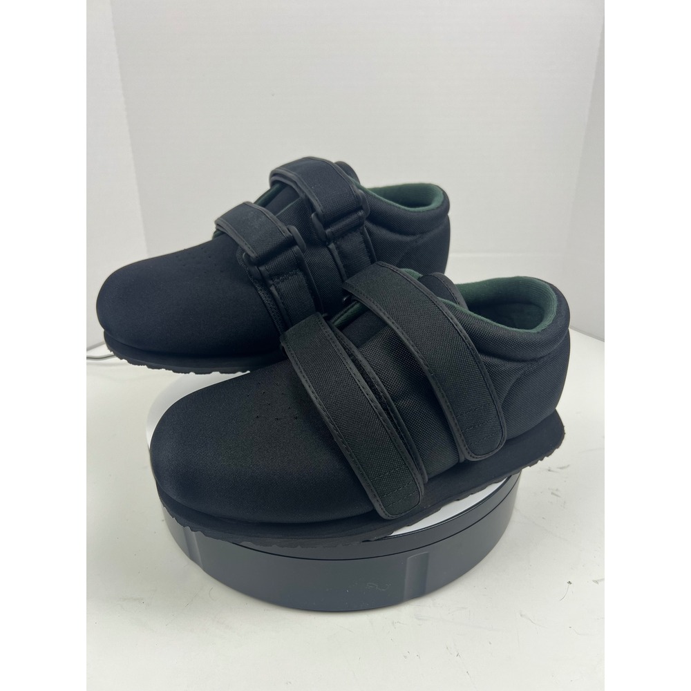 Pedors Womens MX 11 4E Men's 9 4E Black Comfort Diabetic Double Strap Shoes